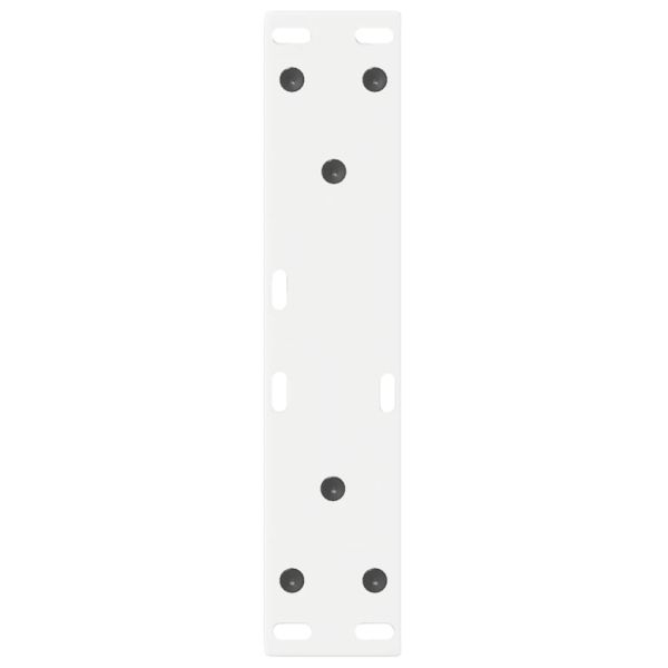 Крака за масичка за кафе, 2 бр., бели, 28 x (42-43,3) см, стомана