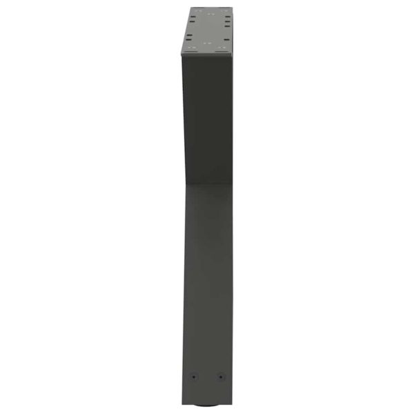 Крака за масичка за кафе, 2 бр., антрацит, 60 x (42-43,3) см, стомана