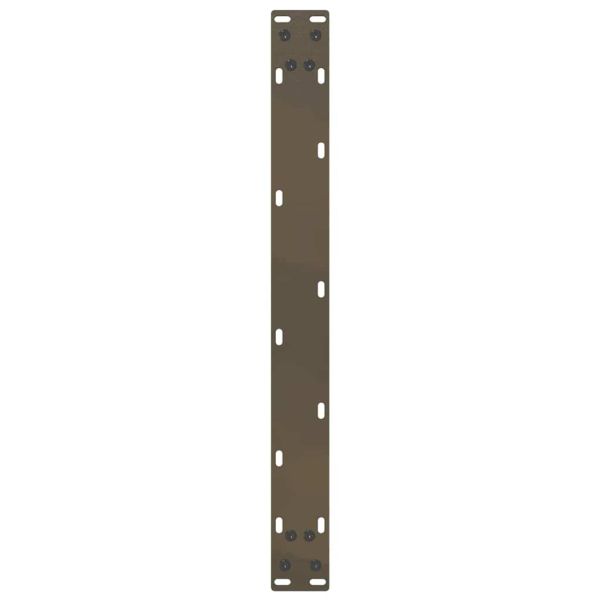 Крака за масичка за кафе, U-образни, 2 бр., естествена стомана, 60 x (30-31) см, стомана