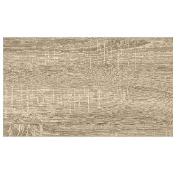 Окачени стенни рафтове, 2 бр, дъб и бял, 50x23,5x3,8 см, МДФ