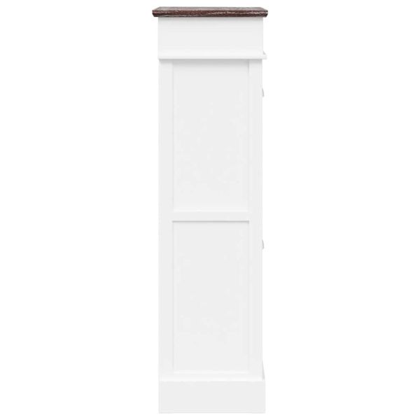 Шкаф за обувки, кафяв, 50x28x98 см, дърво от пауловния