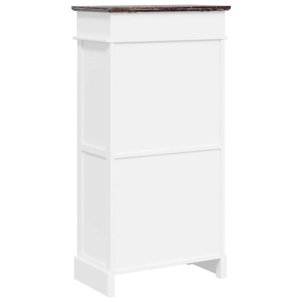 Шкаф за обувки, кафяв, 50x28x98 см, дърво от пауловния