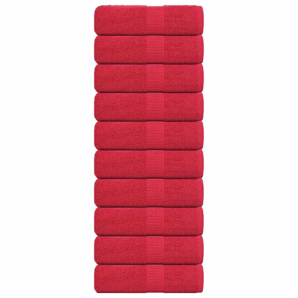 Кърпи за гости FROGN 10 бр. червени 30x50 см 360 г/м²