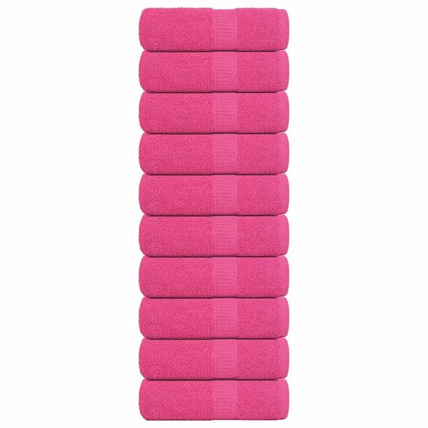 Кърпи за гости FROGN 10 бр. Розови 30x50 см 360 г/м²