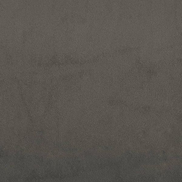 Горна табла за легло с уши, тъмносива, 203x23x118/128 см,кадифе