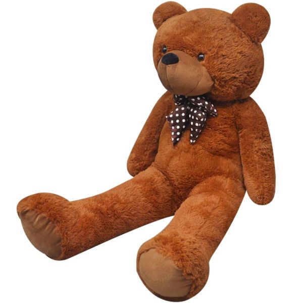 Мека плюшена играчка мече XXL кафяво 85 см