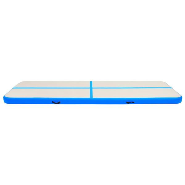 Надуваем дюшек за гимнастика с помпа, 800x100x20 см, PVC, син
