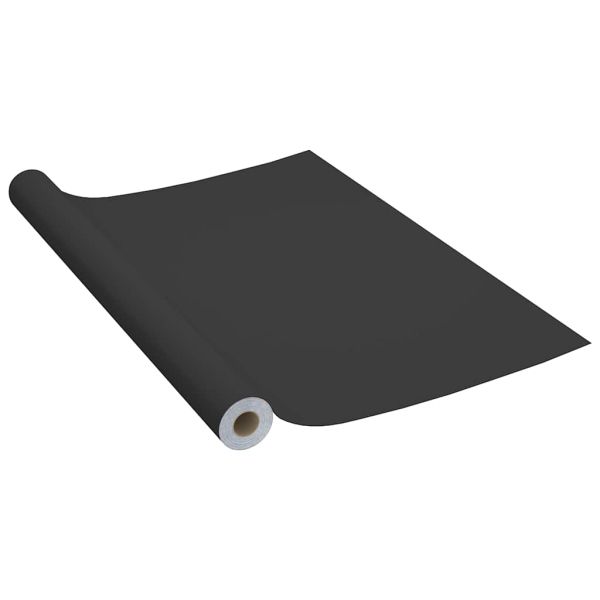 Самозалепващо фолио за мебели, черно, 500х90 см, PVC