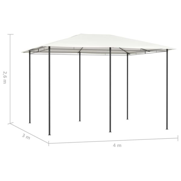 Шатра, 3x4x2,6 м, кремава, 160 г/м²