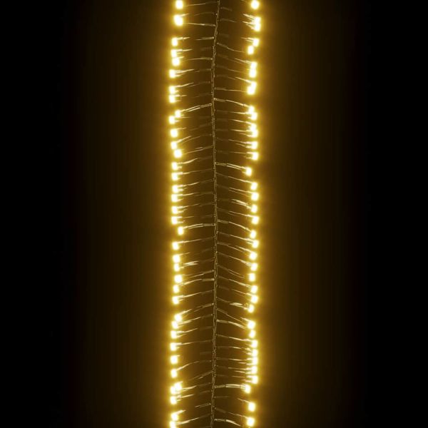 LED клъстърен стринг с 3000 LED топло бяло PVC