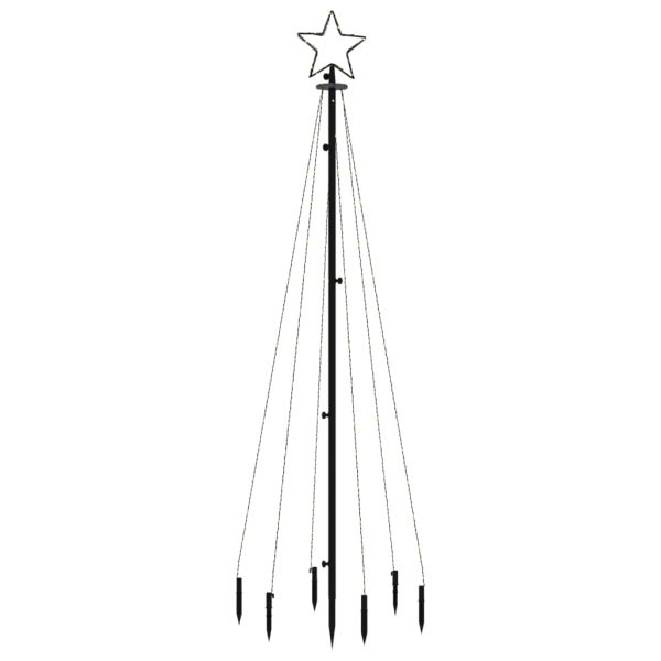 Коледна елха с шип, многоцветна, 108 LED, 180 см