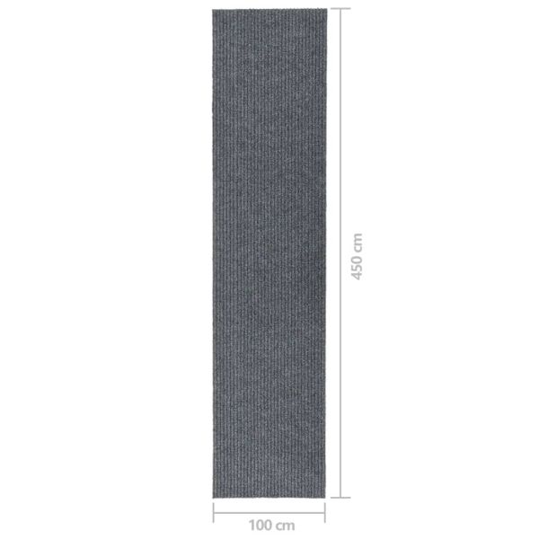 Абсорбиращо мръсотията килимче, 100x450 см, сиво