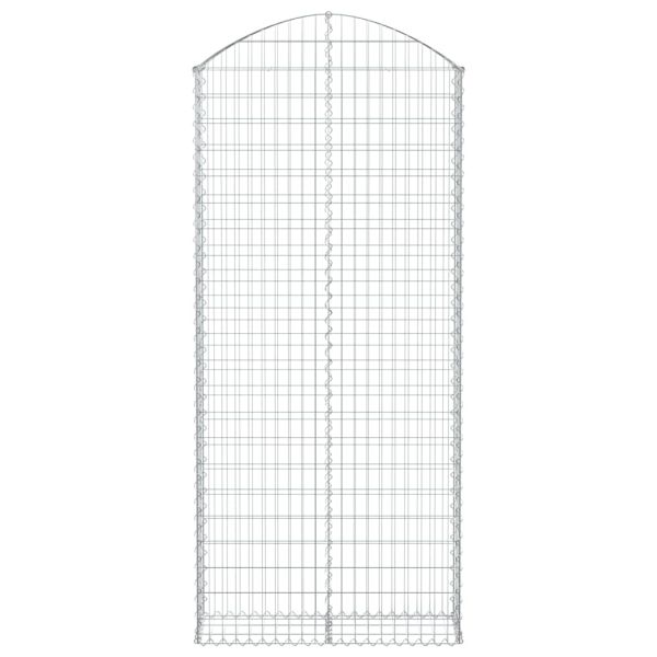 Дъговидна габионна кошница 100x30x220/240 см поцинковано желязо