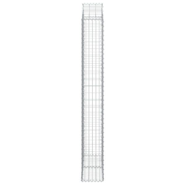 Дъговидна габионна кошница 100x30x220/240 см поцинковано желязо
