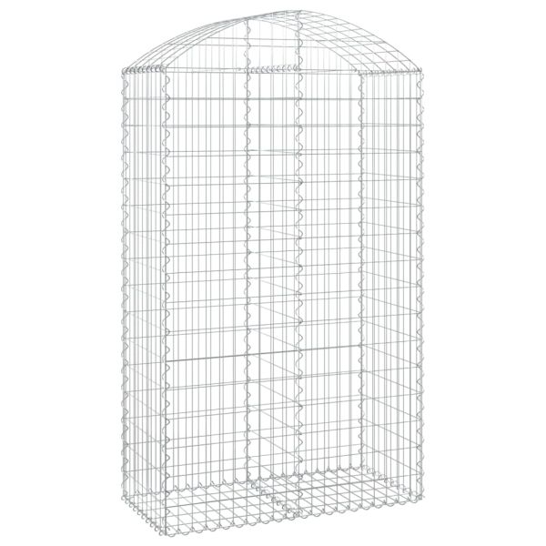Дъговидна габионна кошница 100x50x160/180 см поцинковано желязо