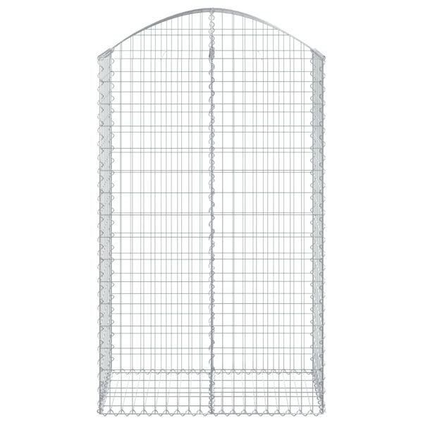 Дъговидна габионна кошница 100x50x160/180 см поцинковано желязо