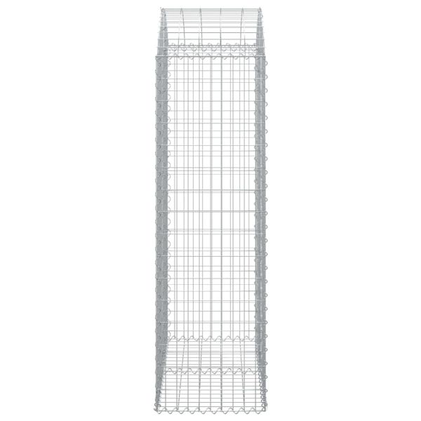 Дъговидна габионна кошница 100x50x160/180 см поцинковано желязо