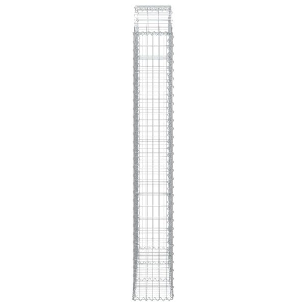 Дъговидна габионна кошница 150x30x200/220 см поцинковано желязо