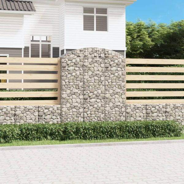 Дъговидна габионна кошница 150x50x180/200 см поцинковано желязо