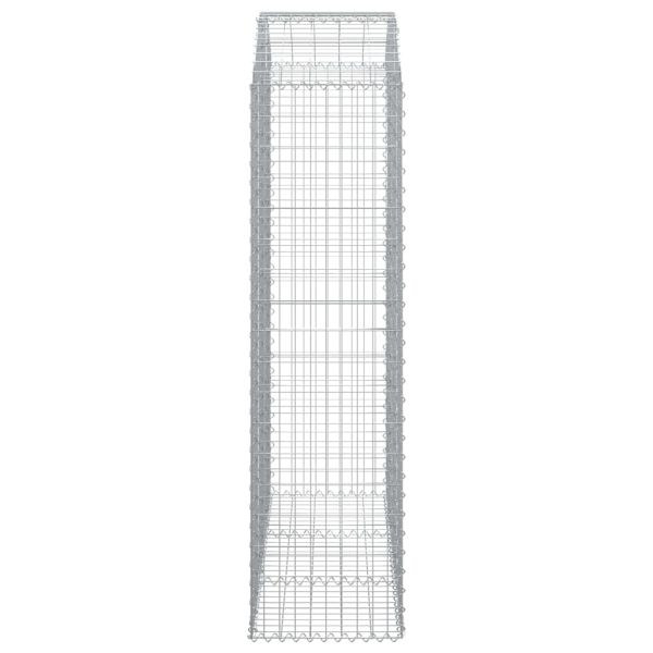 Дъговидна габионна кошница 150x50x180/200 см поцинковано желязо