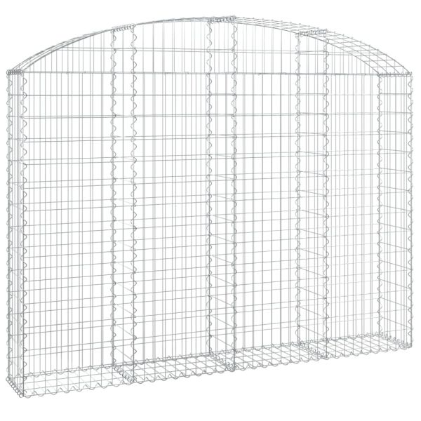 Дъговидна габионна кошница 200x30x140/160 см поцинковано желязо