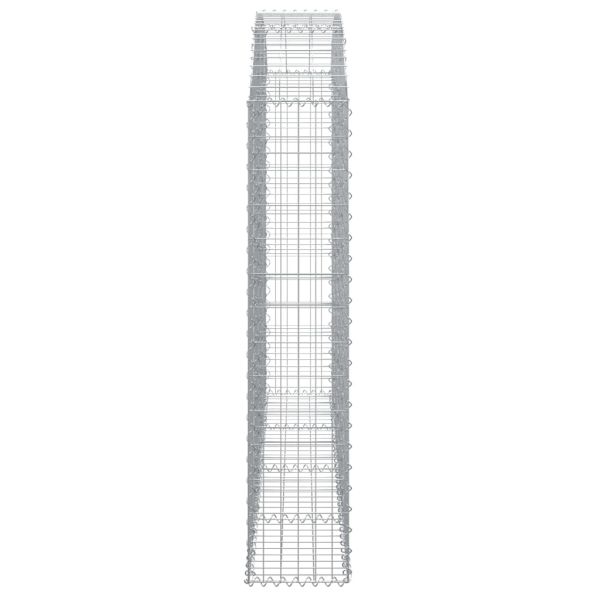 Дъговидна габионна кошница 200x30x140/160 см поцинковано желязо