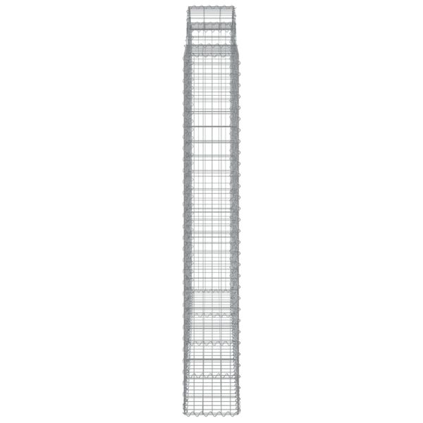 Дъговидна габионна кошница 200x30x200/220 см поцинковано желязо