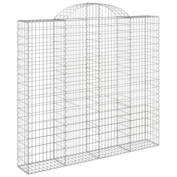 Дъговидна габионна кошница 200x50x180/200 см поцинковано желязо