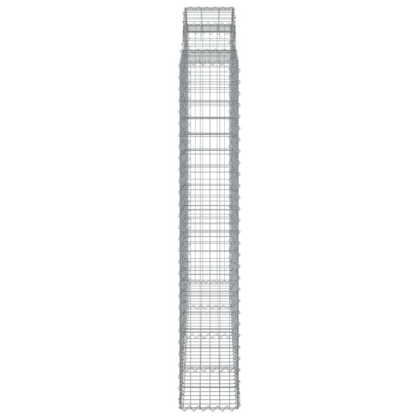 Дъговидна габионна кошница 200x50x180/200 см поцинковано желязо