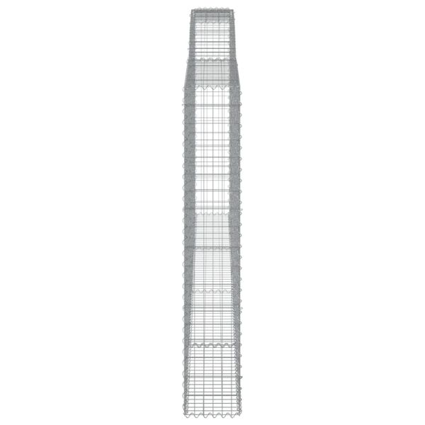 Дъговидна габионна кошница 400x30x180/200 см поцинковано желязо