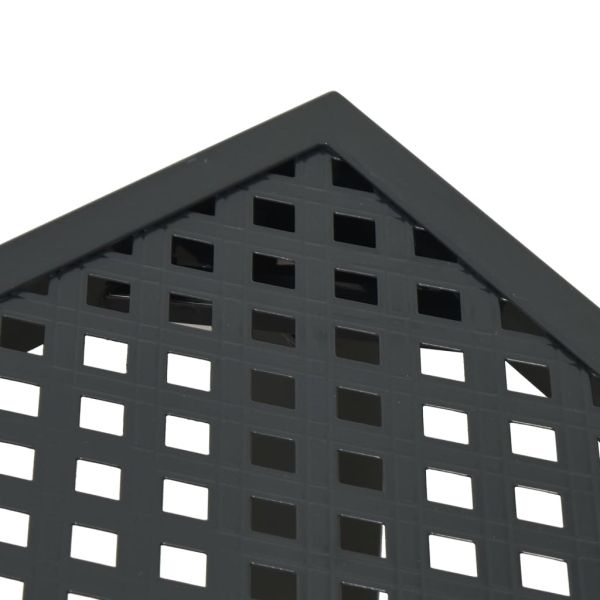 Градинска маса антрацит 80x80x72 cм стомана