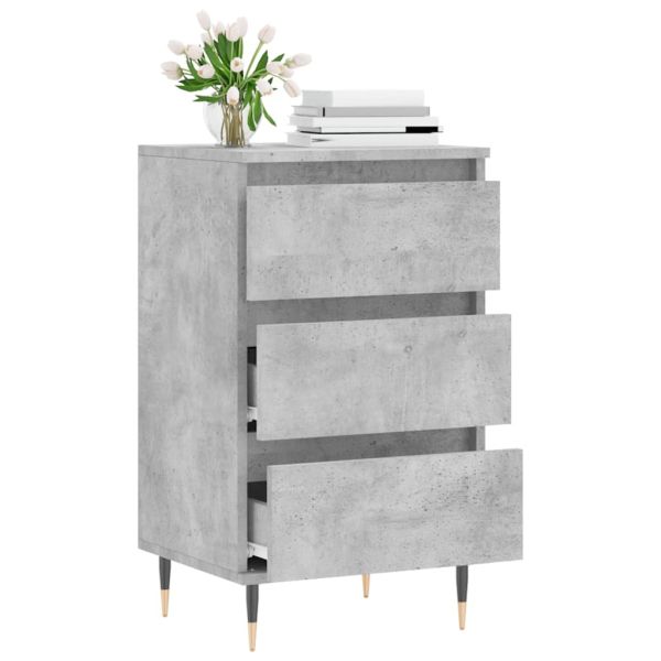 Бюфет бетонно сив 40x35x70 см инженерно дърво