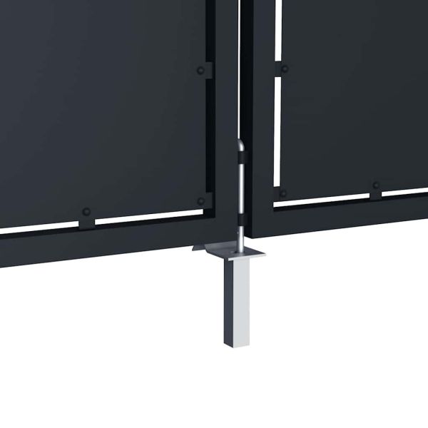 Градинска порта от стомана 300x150 см, антрацит