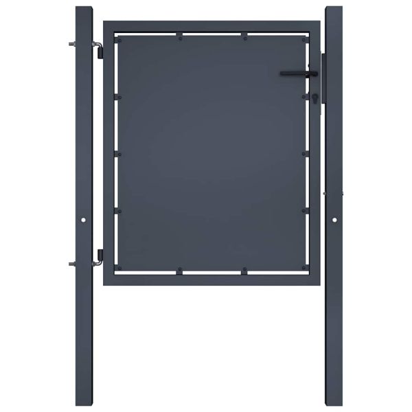 Градинска порта от стомана 100x100 см, антрацит