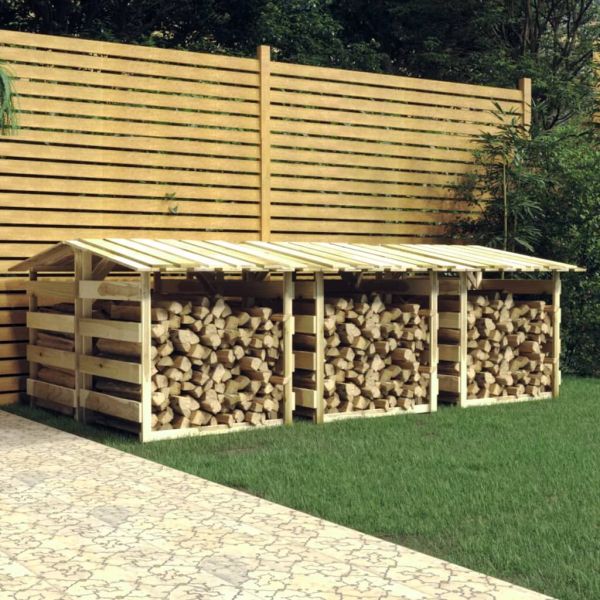 Перголи с покриви 6 бр 100x90x100 см импрегнирано борово дърво