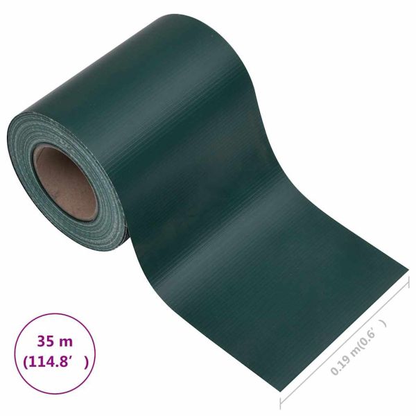 PVC лента за поверителност 35x0,19 м, матово зелена