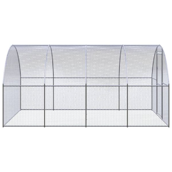 Птичарник на открито, 3x4x2 м, поцинкована стомана