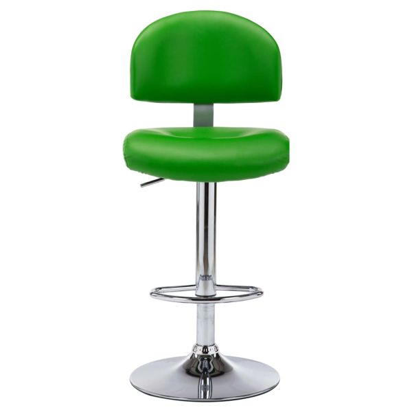 249665 Bar Stools 2 pcs Green Faux Leather