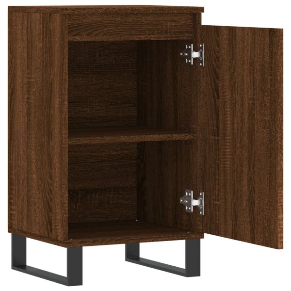 Бюфети 2 бр кафяв дъб 40x35x70 см инженерно дърво