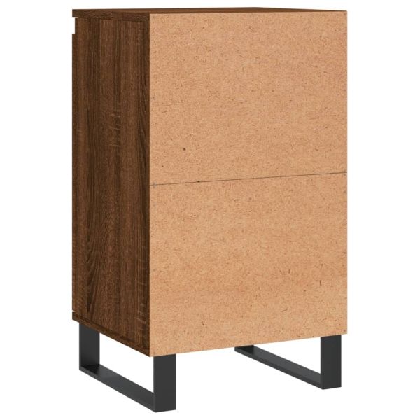 Бюфети 2 бр кафяв дъб 40x35x70 см инженерно дърво