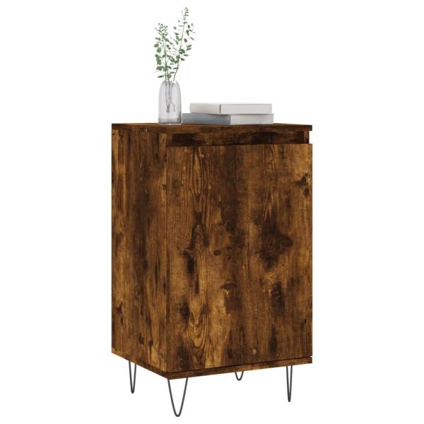 Бюфет опушен дъб 40x35x70 см инженерно дърво