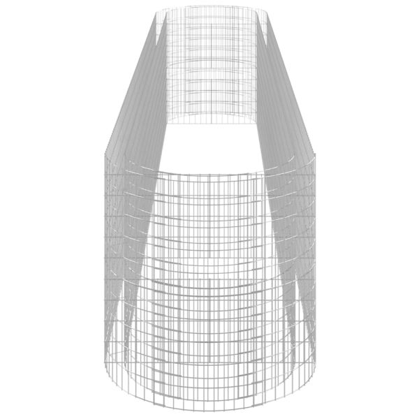 Габион повдигната леха, поцинковано желязо, 600x100x100 cм