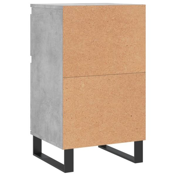 Бюфети 2 бр бетонно сив 40x35x70 см инженерно дърво