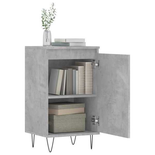 Бюфет бетонно сив 40x35x70 см инженерно дърво