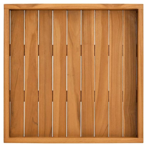 Поднос за сервиране, 50x50 см, тиково дърво масив