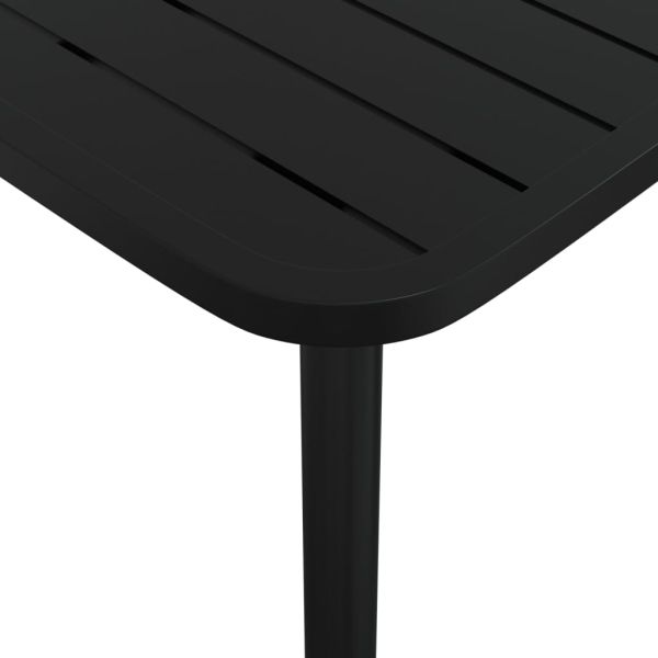 Градинска маса антрацит 50x50x71 cм стомана
