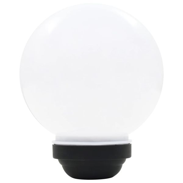 Външни соларни лампи 6 бр LED сферични 20 см RGB