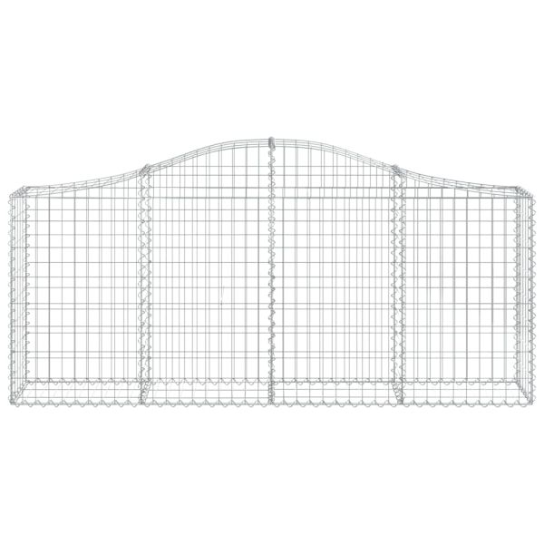 Габионни кошници арка 4 бр 200x30x80/100 см поцинковано желязо