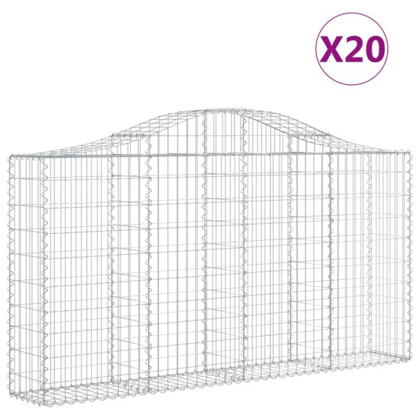 Габионни кошници арка 20 бр 200x30x100/120см поцинковано желязо