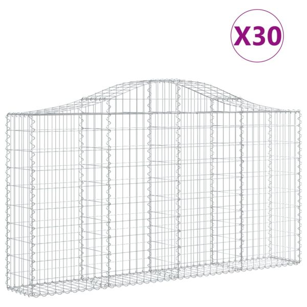 Габионни кошници арка 30 бр 200x30x100/120см поцинковано желязо